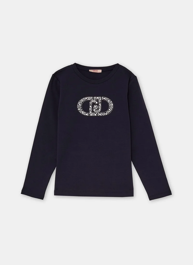 ليو جو T-shirt with logo